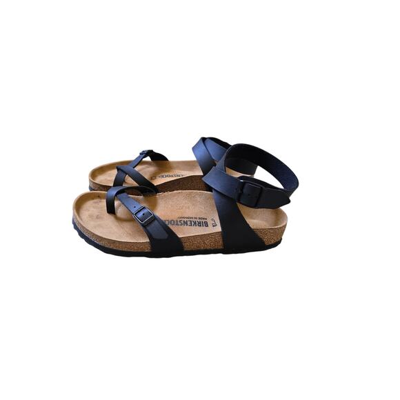 Birkenstock Ankle Strap Yara Sandals in Black Size 41 EU Women's 10 Men's 8 - Picture 1 of 6